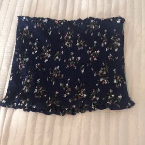 Flowered print tube top